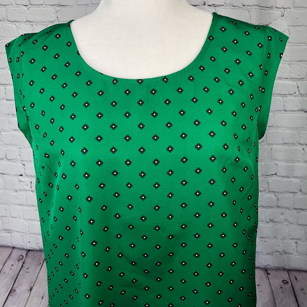 NWT Merona green blouse - Picture 2 of 8